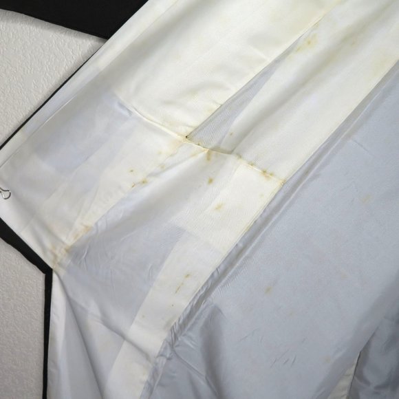 Japanese Kimono Silk Houmongi Vintage Black Multi Floral Copper Metallic 62 inch - Picture 12 of 16